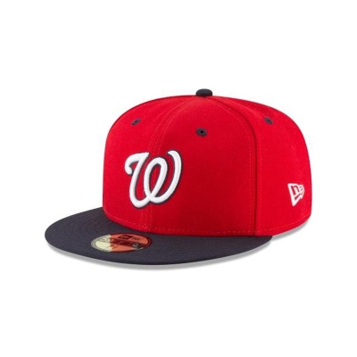 Sapca New Era Washington Nationals MLB Authentic Collection 59FIFTY Fitted - Rosii